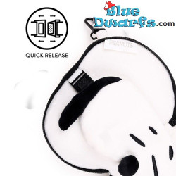 Coussin de voyage collector Snoopy avec masque pour les yeux - Produit dérivé Snoopy - Peanuts - 17 x 9 x 20 cm