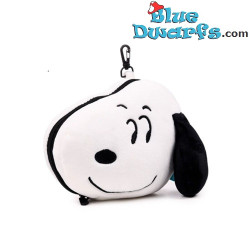 Snoopy Collectible Travel pillow with eye mask - Snoopy Merchandise - Peanuts - 17 x 9 x 20 cm
