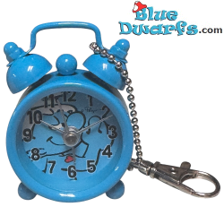 Hefty Smurf mini clock with alarm (keyring)