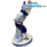 Lady with Hands on her Back - Hand Painted - Delfts Blauw - Ceramic - N° 108 - 8 x 8 x 14,5 cm