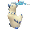 Lot de 2 poulets – Peints à la main – Delft Blauw – Céramique – 3 x 5 x 9 cm