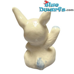 Set van 3 konijnen – Handbeschilderd – Delfts Blauw – Keramiek – 4 x 4 x 8 cm