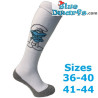 Puffo Quattrocchi con le braccia incrociate – Calzini sportivi dei Puffi – Bianco – Hingly