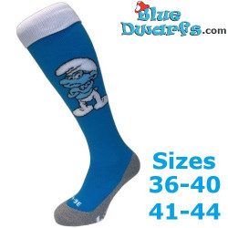 Pitufo Filósofo con los brazos cruzados – Calcetines deportivos de Los Pitufos – Azul – Hingly