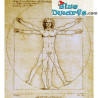 L’Uomo Vitruviano - Bianco - Statua Collezione Leonardo da Vinci - Parastone - 22 cm