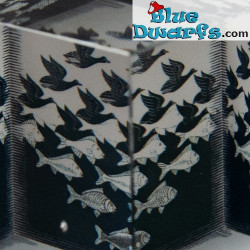 Air and Water Cubic Paper Weight - Maurits Cornelis Escher - QB-Art Collection - Parastone - 6 cm