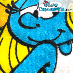 Serviette de plage chtroumpfette et Grand Schtroumpf – Sea and Smurfs – Aymax – 70 × 140 cm