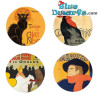 Vier Untersetzer mit berühmten Toulouse-Lautrec-Postern - Toulouse Lautrec Kollektion - Parastone - 10 cm