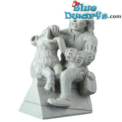 Statua di Sansone e il Leone – Le sculture degli archi rampanti della Cattedrale di San Giovanni – Arte Gotica – 11 x 11 cm