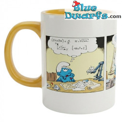 Knutselsmurf die een Vliegtuig Bouwt - Smurfen Keramische Mok - De Smurfen Keukenaccessoire - 350 ml
