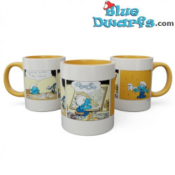 Knutselsmurf die een Vliegtuig Bouwt - Smurfen Keramische Mok - De Smurfen Keukenaccessoire - 350 ml