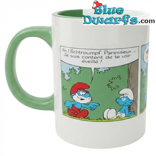 Papa Smurf Telling a Story - Smurf Ceramic Mug - The Smurfs Kitchenware - 350 ML