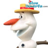 Olaf il pupazzo di neve con bastone da passeggio e cappello - Frozen Figurina - Bullyland Disney - 5cm
