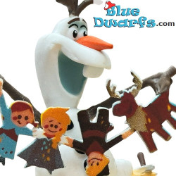 Olaf Frozen avec Guirlande d'anniversaire  - Figurine Bullyland - Disney - 6cm