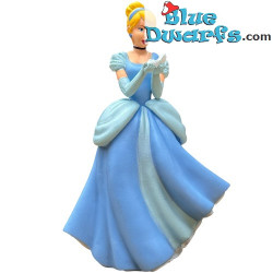 Assepoester met muiltje - Speelfiguurtje met blauwe jurk - Bullyland Disney -7cm
