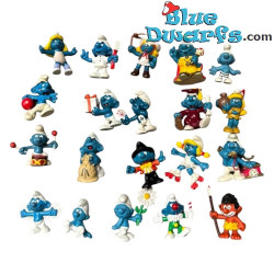 20x Los Pitufos - MUY BUENA CONDICIÓN - Schleich & Bully - 5,5cm - Schleich - 5,5cm