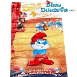 Grote smurf - Thaise Smurfenbanner musical - Unieke exemplaar - Polyester -  2016 - 160x60xcm