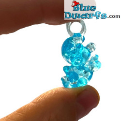 50 x Schlafwandler-Schlumpf Anhänger – Transparent Blau – 2 cm