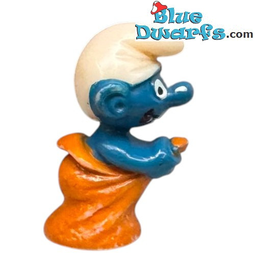 Puffo che salta in un sacco - Kinder Sorpresa - I Puffi - Ferrero - 1983 - leggermente usurato o scolorito
