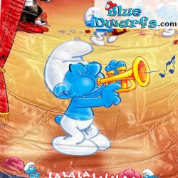 Smurf with Trumpet - Thai Smurf Musical Banner – Unique Piece – Polyester – 2016 – 160 x 60 cm
