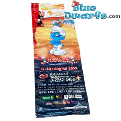Pitufo Filósofo - Banner tailandés del musical de los Pitufos – Pieza única – Poliéster – 2016 – 160 x 60 cm