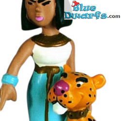Cleopatra met haar panter -   Asterix en Obelix Plastoy (+/- 7 cm)