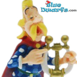 Assurancetourix con l'arpa - Portachiavi - Asterix e Obelix figurina - Plastoy - 6,5cm