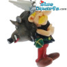 Asterix with Wild Boar - Keyring figurine - Asterix Obelix Plastoy - 6cm