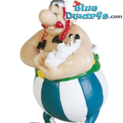 Obelix with Idefix figurine - Keyring figurine - Asterix and Obelix - Plastoy - 8cm