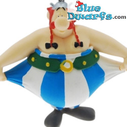Obelix with hands in pocket - Keyring figurine - Asterix and Obelix - Plastoy - 8cm