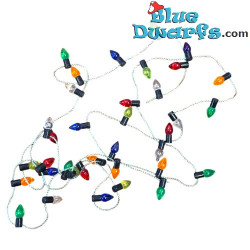 Luces de Fiesta Cuerda Dorada - Producto de Decoración Pitufos - Pitufo No Incluido - 100cm
