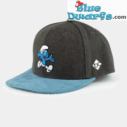 Fröhlicher springender Schlumpf - Baseballcap - Kindergröße - Snapback - Hellblau - Bavarian Caps - 56cm