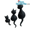 Photo Frame "Le Trio" - Dubout Cat Figurine - Parastone - 13 cm