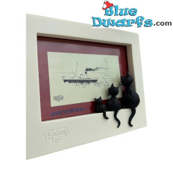 Portafoto "Le Trio" - Statuetta Gatto Dubout - Parastone - 13 cm