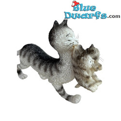Mommy and Her Kittens - Dubout Cat Figurine - Parastone - 9x18 cm