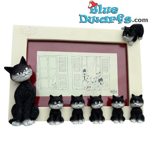 Cornice Portafoto "Gatti in fila" - Statuetta Gatto Dubout - Parastone - 13 cm