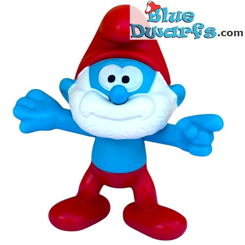 Papa Schlumpf - McDonald's Spielfigur - Hartplastik - Happy Meal 2018 - 7 cm