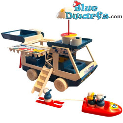 Smurfs Vintage Camper – with Box – Incomplete – Eurostil – 1983 – 29 cm