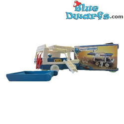 Smurfs Vintage Camper – with Box – Incomplete – Eurostil – 1983 – 29 cm