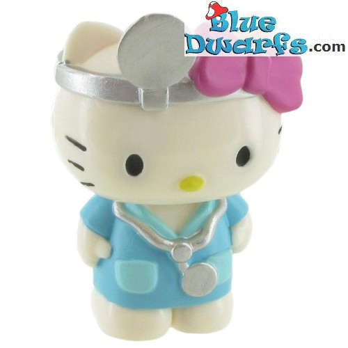 Hello Kitty Dottoressa - Statuina Comansi - 6,5 × 4 cm