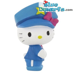 Hello Kitty Polizia - Statuina Comansi - 6,5 × 4 cm