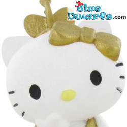 Hello Kitty en tenue dorée - Figurine Comansi - 6,5 × 4 cm