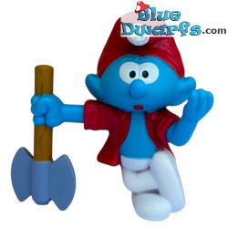 Houthakker Smurf - Mc Donalds figuurtje (2018 / +/- 7 cm)
