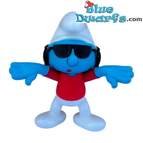 DJ Smurf - Mc Donalds figuurtje (2018 / +/- 7 cm) - Schleich - 5,5cm