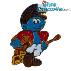 Ruiter Smurf - Metalen speldje - Peyo 1993 IMPS Brussels - 2,5 cm