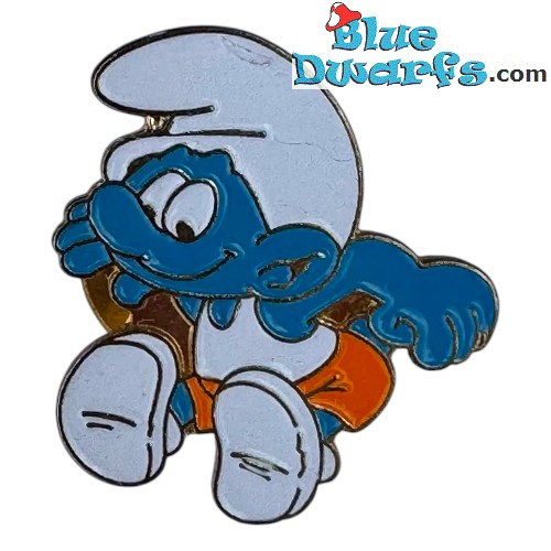 Sprinter Schlumpf - metall Pin - Peyo 1993 IMPS Brussels - 2,5 cm