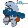 Sprinter Schlumpf - metall Pin - Peyo 1993 IMPS Brussels - 2,5 cm