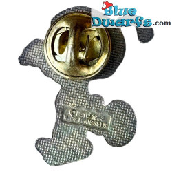 Schtroumpf jouant au golf - Broche en métal - Peyo 1993 IMPS Brussels - 2,5 cm