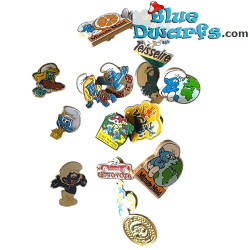 Schtroumpf vintage sélectionné au hasard – Pin's de collection – Peyo 1992–1993 IMPS Bruxelles – 2,5 cm