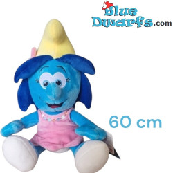 Smurfbloesem Smurfin - Smurfen knuffel - 60 cm